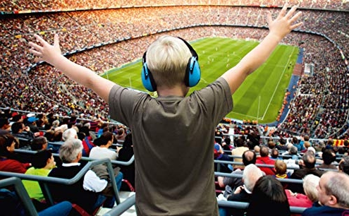 Gehörschutz im Stadion für eine ruhigere Erfahrung bei Fussball Spiel